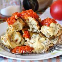 Рецепт Жареных пельменей с яйцом