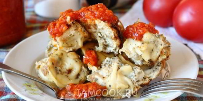 Рецепт жареных пельменей с яйцом