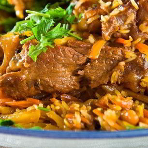 Рецепт Ароматного плова из говядины