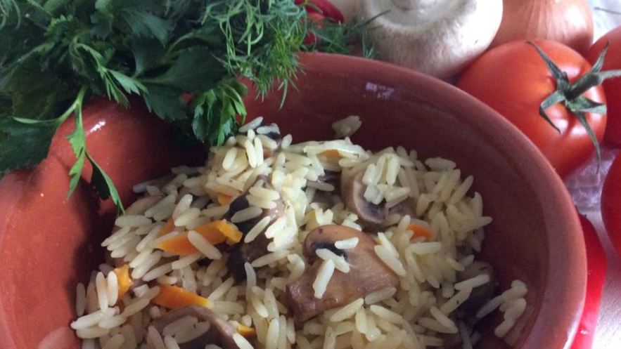 Рецепт грибного плова