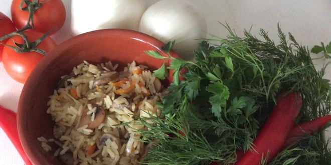 Рецепт грибного плова