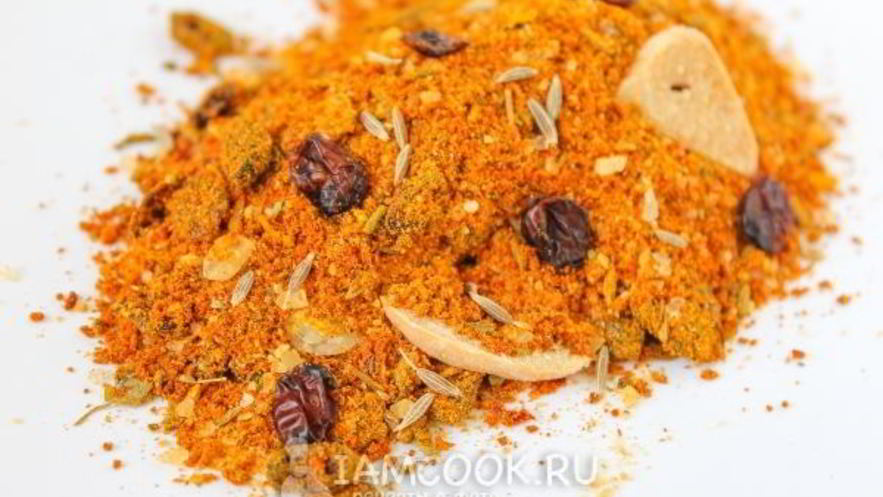 Рецепт красочной приправы для плова