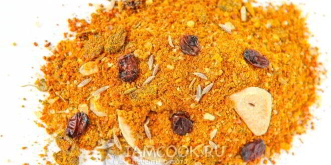 Рецепт красочной приправы для плова