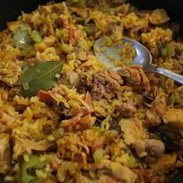 Паэлья с кроликом