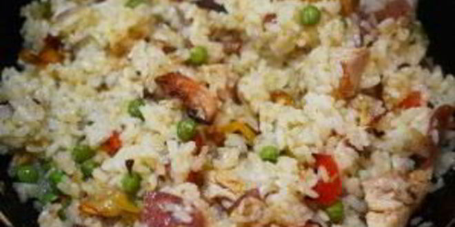 Рецепт паэльи с цыпленком и чорризо