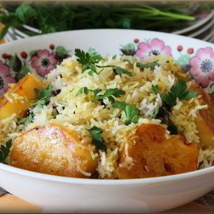 Рецепт Персидского сладкого плова с картофелем