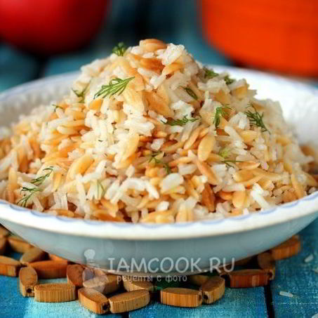 Рецепт Пилава из пасты орзо и риса