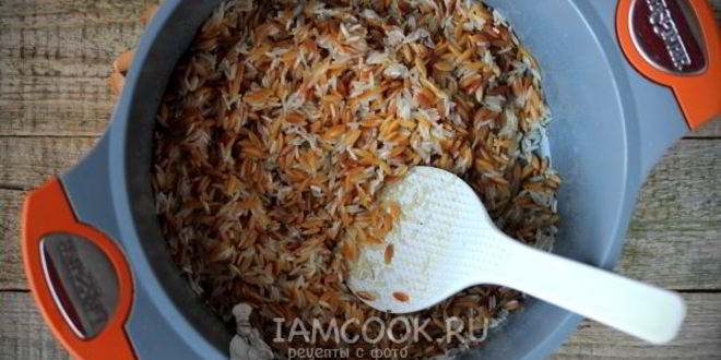Рецепт пилава из пасты орзо и риса