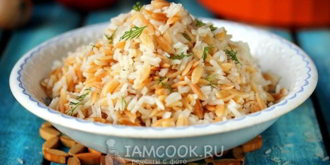 Рецепт пилава из пасты орзо и риса