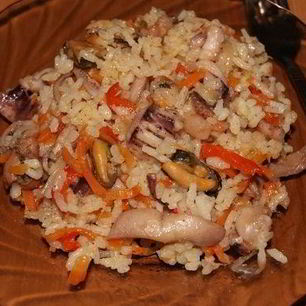 Рецепт Плова из морского коктейля