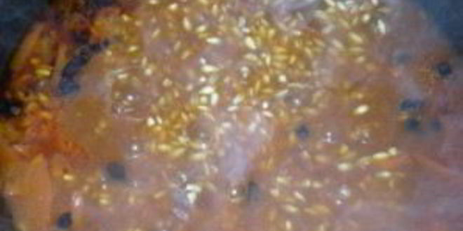 Рецепт плова из перловки с мясом