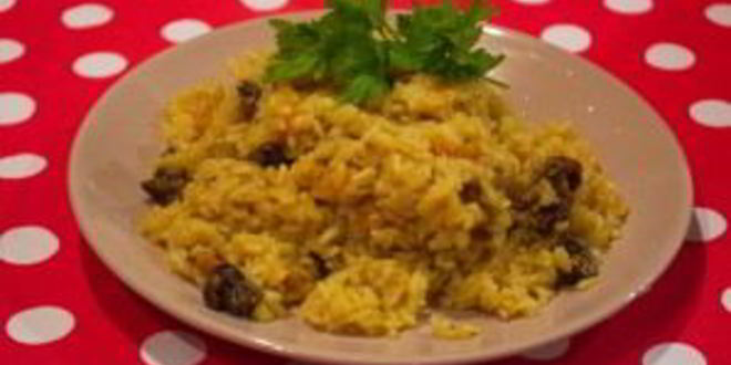 Рецепт плова с белыми грибами