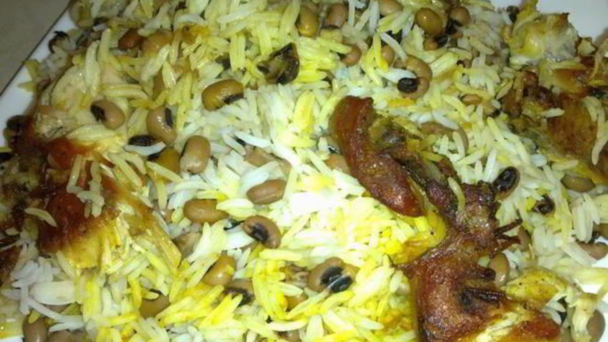 Рецепт плова с фасолью черноглазка