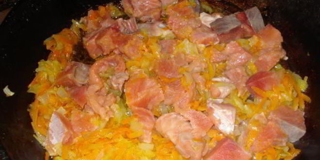 Рецепт плова с горбушей