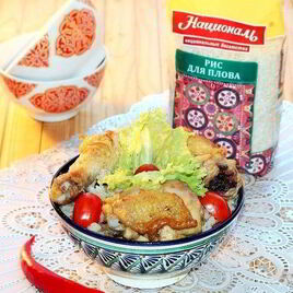 Рецепт Плова с куриной печенью и курицей