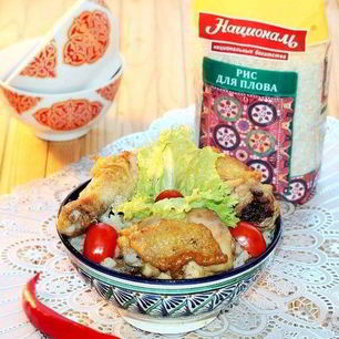 Рецепт Плова с куриной печенью и курицей