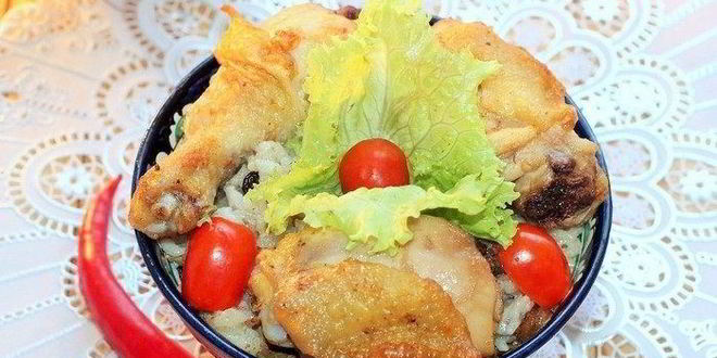 Рецепт плова с куриной печенью и курицей