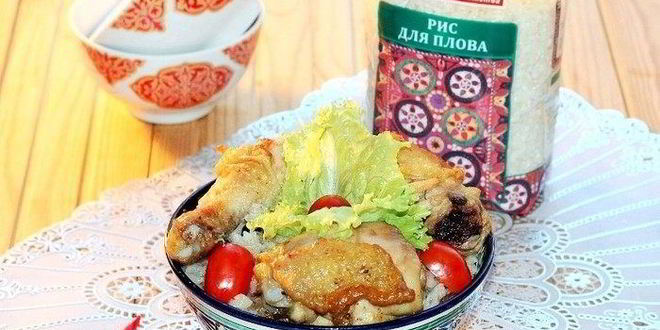 Рецепт плова с куриной печенью и курицей