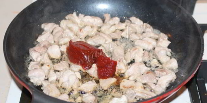 Рецепт плова с курицей и свининой