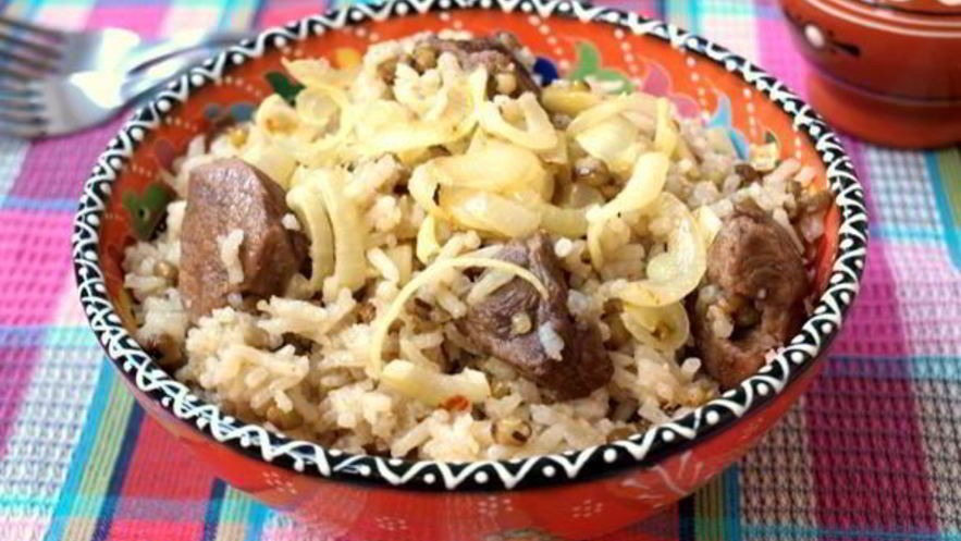 Рецепт плова с машем и телятиной