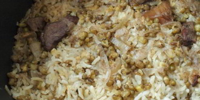 Рецепт плова с машем и телятиной