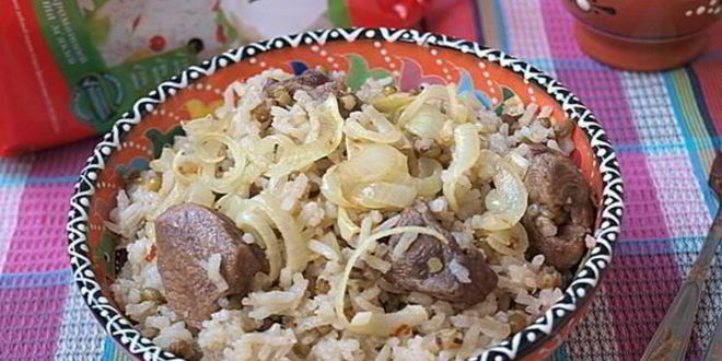 Рецепт плова с машем и телятиной