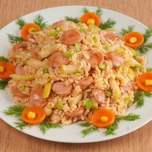 Рецепт Плова с сосисками
