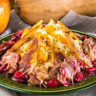 Рецепт Плова с телятиной, тыквой и кизилом Балгабах