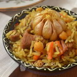 Рецепт Плова со свининой и нутом
