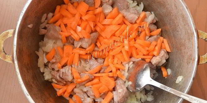 Рецепт плова со свининой и нутом