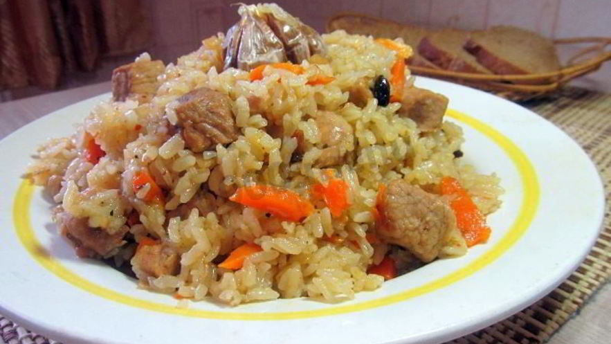 Рецепт плова со свининой в мультиварке