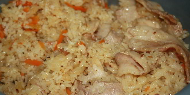 Рецепт плова со свиным беконом