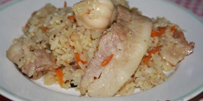 Рецепт плова со свиным беконом