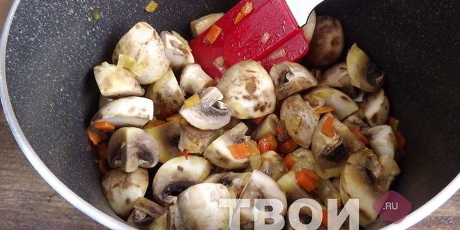 Рецепт постного плова с грибами