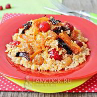 Рецепт Постного плова с сухофруктами