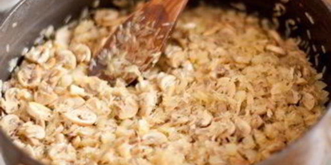 Рецепт рисового пилава с шампиньонами