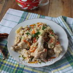 Рецепт Узбекского плова с курицей