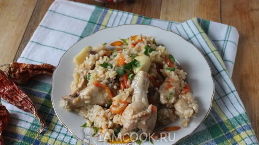 Рецепт узбекского плова с курицей