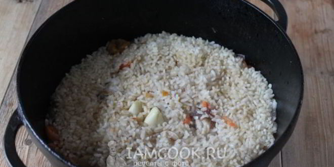 Рецепт узбекского плова с курицей