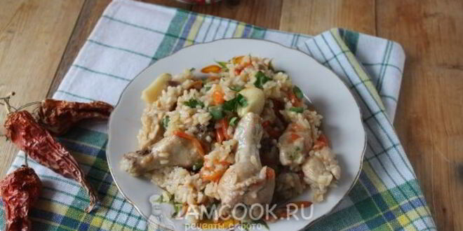 Рецепт узбекского плова с курицей