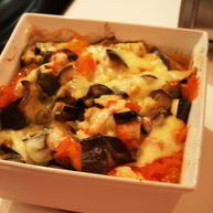 Рецепт Простого теплого гарнира из баклажанов