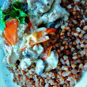 Рецепт Ароматного рагу из свинины и грибов