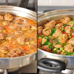 Рецепт Фрикаделек с овощным рагу