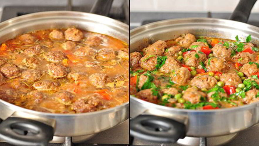 Рецепт фрикаделек с овощным рагу