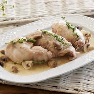 Рецепт Фрикасе из кролика с белым вином