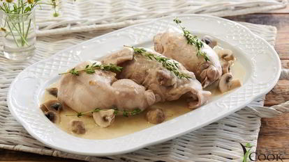 Рецепт Фрикасе из кролика с белым вином