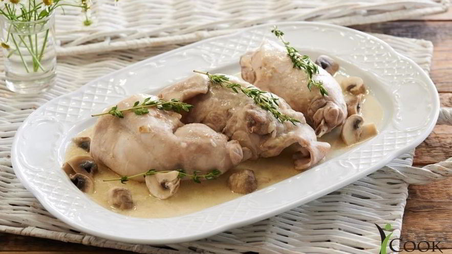 Рецепт фрикасе из кролика с белым вином