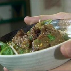 Рецепт Мясного рагу с апельсиновым соком и имбирем