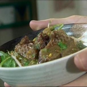 Рецепт Мясного рагу с апельсиновым соком и имбирем