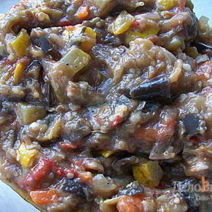 Рецепт Овощного рагу с баклажанами и кабачками
